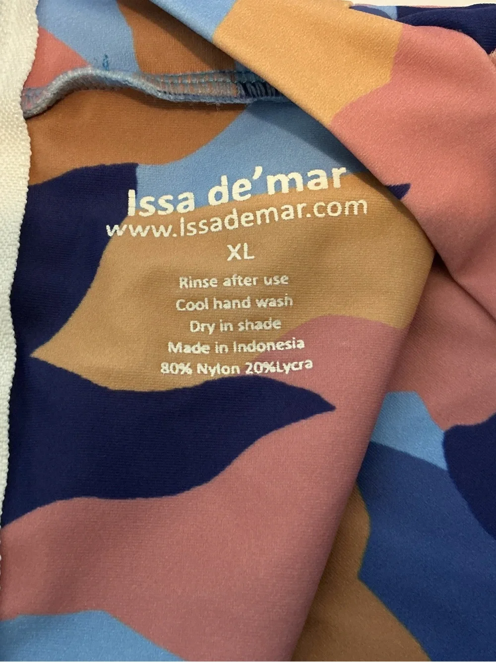 Issa de’ Mar Girls Long-Sleeve Camo One-Piece Surf Swimsuit Size XL NWOT